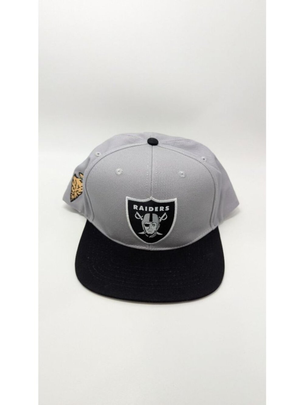 Raiders Grey/Black Logo Sports Baseball Cap